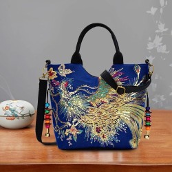 Canvas handbag - colorful ethnic designHandbags