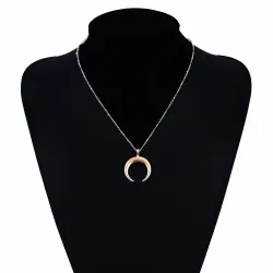 Crescent moon pendant - with necklaceNecklaces
