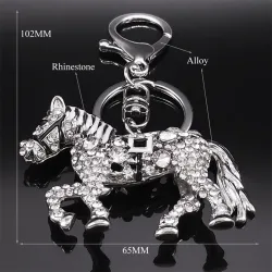 Crystal horse keychainKeyrings