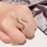 Crystal snake shaped ringRings