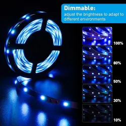 RGB LED strip - Bluetooth - with remote controllerLED strips