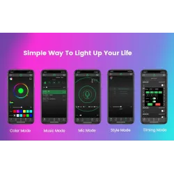 RGB LED strip - Bluetooth - with remote controllerLED strips