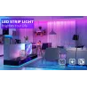 RGB LED strip - Bluetooth - with remote controllerLED strips