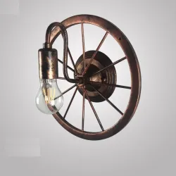 Vintage industrial wheel - wall lampWall lights