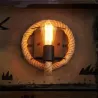 Retro wall lamp - hemp rope styleWall lights
