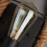 Retro wall lamp - hemp rope styleWall lights