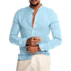 Classic long sleeve linen shirtT-shirts