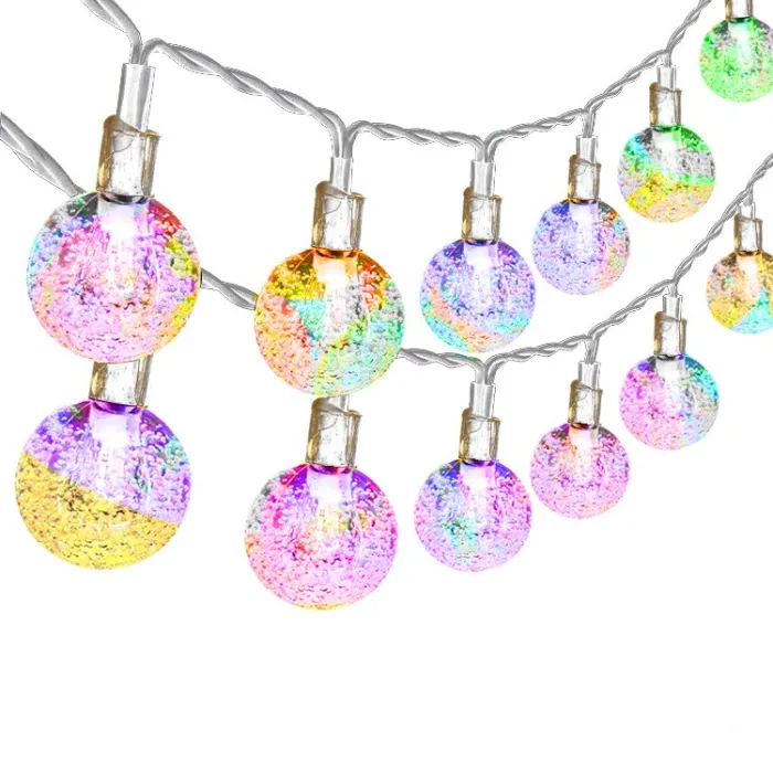 LED string - garland with balls - USB poweredChristmas