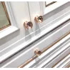 Rose gold furniture handles - knobs with crystal - 10 piecesFurniture