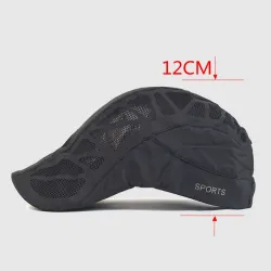 Trendy visor cap - newsboy style - with mesh - unisexHats & Caps