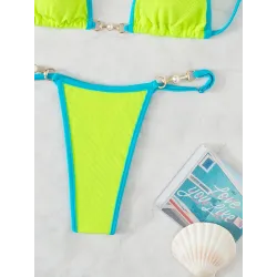 Sexy bikini set - with metal decorationsBeachwear