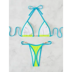 Sexy bikini set - with metal decorationsBeachwear