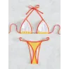 Sexy bikini set - with metal decorationsBeachwear