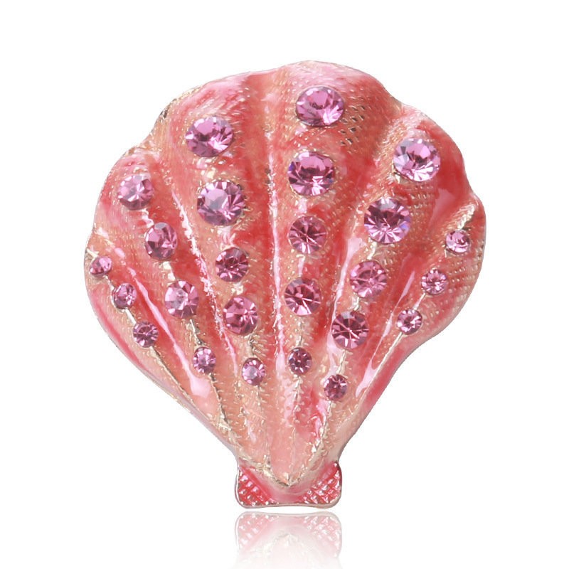 Crystal shell - elegant broochBrooches