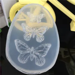 Silicone mold - for resin jewellery making - butterfliesToys