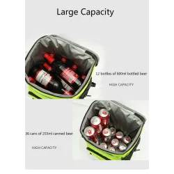 Thermal backpack - cooler insulated bag - leak-proof - large capacity - 33LSport & Outdoor