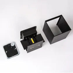 Square LED wall lamp - adjustable - IP65 waterproof - AC85-265V - 6WWall lights