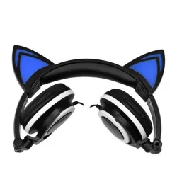 Kids headphones - LED - glowing cat ears - 3.5mm jackEar- & Headphones
