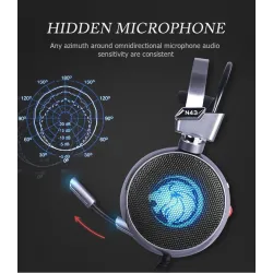 ZOP N43 - gaming headphones - headset with microphone / LED lightsHeadsets