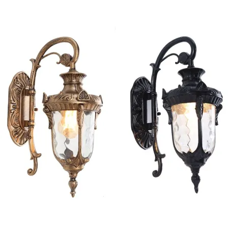 Retro outdoor wall lamp - waterproof - with glass fixture - E27Wall lights