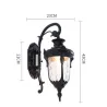 Retro outdoor wall lamp - waterproof - with glass fixture - E27Wall lights