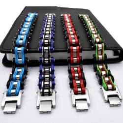 Stainless steel bracelet - motorcycle chain designBracelets