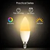 LED bulb - E12 - E14 - RGB - with remote control - dimmableE14
