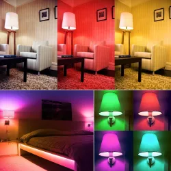 LED bulb - E12 - E14 - RGB - with remote control - dimmableE14