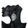 Leaf shaped silver earringsEarrings