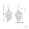 Leaf shaped silver earringsEarrings