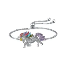 Jewellery set with crystal unicorn - necklace - bracelet - ring - earringsJewellery Sets
