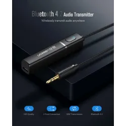 Ugreen - 4.2 for TV headphones PC APTX 3.5mm Aux - Bluetooth 5.0 - adapter - transmitterAudio