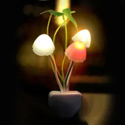 LED night light - wall plug - colorful mushrooms / lotus flowerLights & lighting