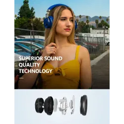 COWIN E7 - wireless headphones - headset with microphone - noise cancelling - BluetoothEar- & Headphones