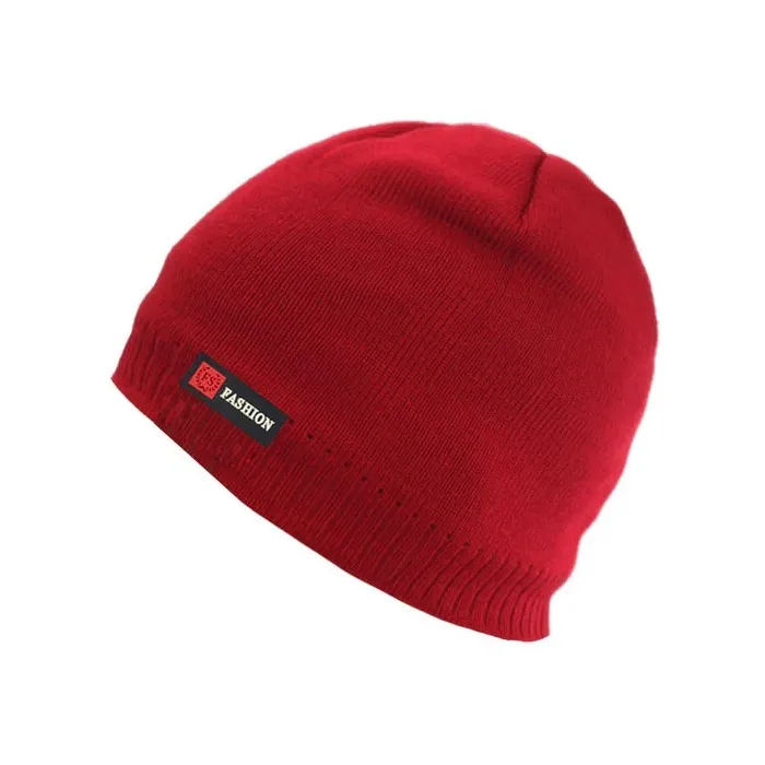 Knitted warm beanie - brimless - unisexHats & Caps