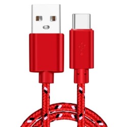 Nylon braided cable - data / sync / fast charging - USB Type CCables