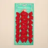 Decorative Christmas tree bowknots - 12 piecesChristmas