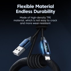 USB fast charging cable - for iPhone - with LED displayCables