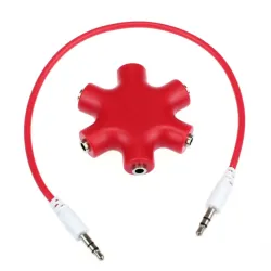 3.5mm jack audio splitter - 1 to 5Cables
