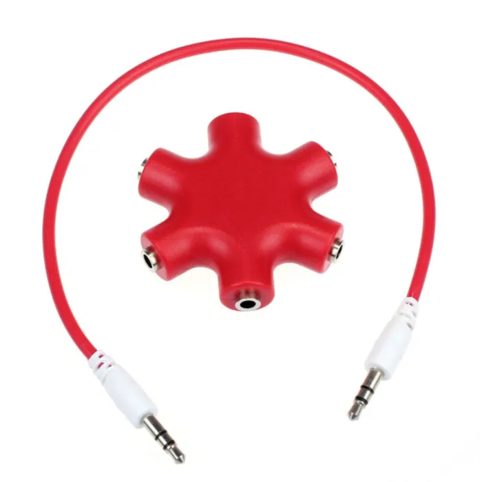 3.5mm jack audio splitter - 1 to 5Cables