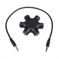 3.5mm jack audio splitter - 1 to 5Cables