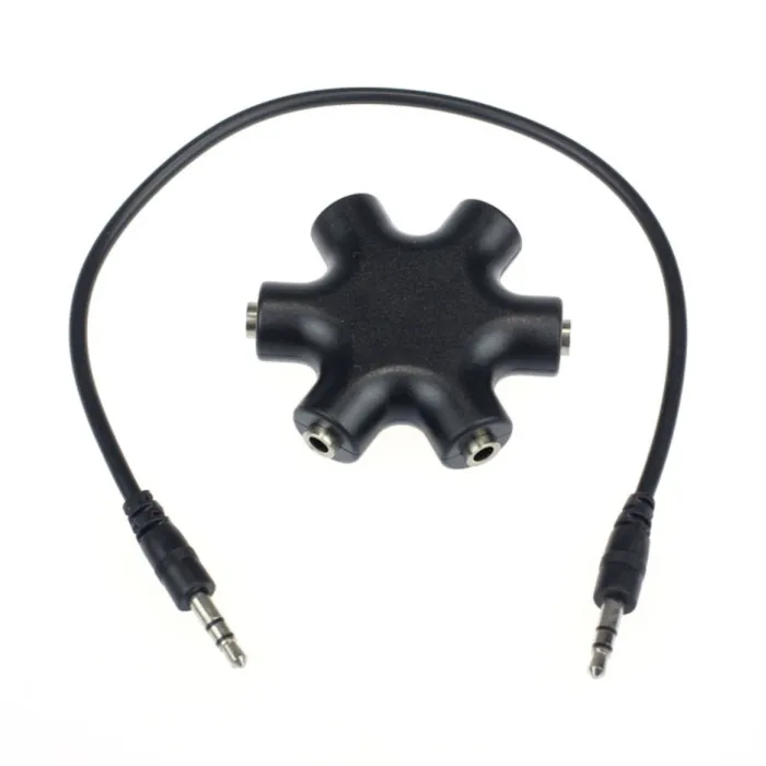 3.5mm jack audio splitter - 1 to 5Cables