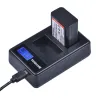 2000mAh NP-FW50 NP FW50 camera battery - LCD USB dual charger - for Sony Alpha a6500 a6300 a6000 - 2 piecesBattery & Chargers