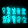 Luminous tree spirits - mini ghosts - garden decoration - blue - 10 piecesSolar lighting
