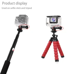 Tripod mount adapter - knob - long thumb screw - for GoProMounts