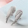 Vintage style earrings - crystal angel wingsEarrings