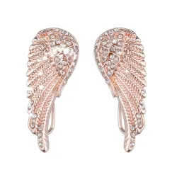 Vintage style earrings - crystal angel wingsEarrings