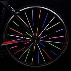 Bicycle wheel spokes lights - reflective tubes - 12 piecesBicycle