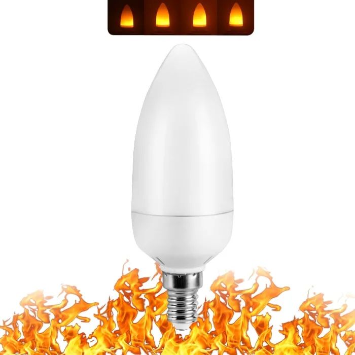 Flame fire effect light - LED bulbE14