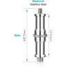 Spigot stud - male adapter - metal screwCamera